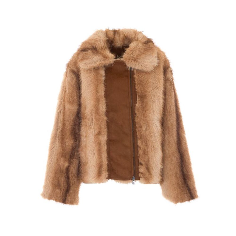 Urbancode Women Reversible Chinchilla Bonded Zip Down Jacket